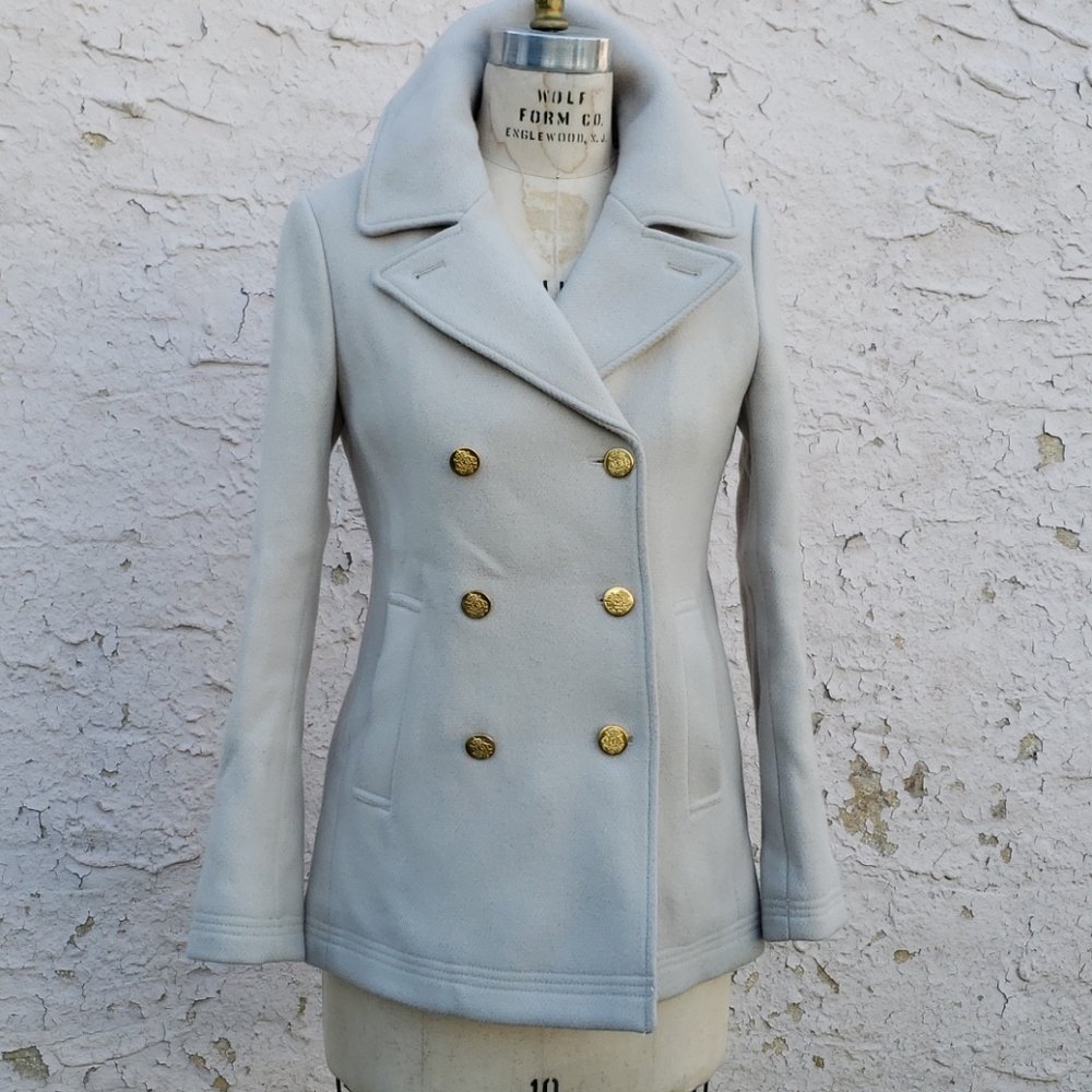 COPY - J. Crew ivory pea coat